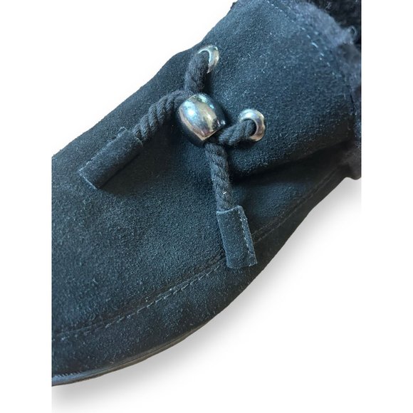 Muk Luk Black Suede Ziggy Sunset Blvd. Booties - Picture 5 of 9